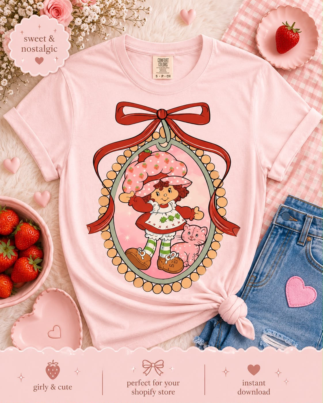 Ribbon Strawberry Girl