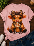 Ice Coffee Cheetah Bow Cow