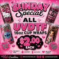16oz Uv Dtf Cup Wrap Sunday Special