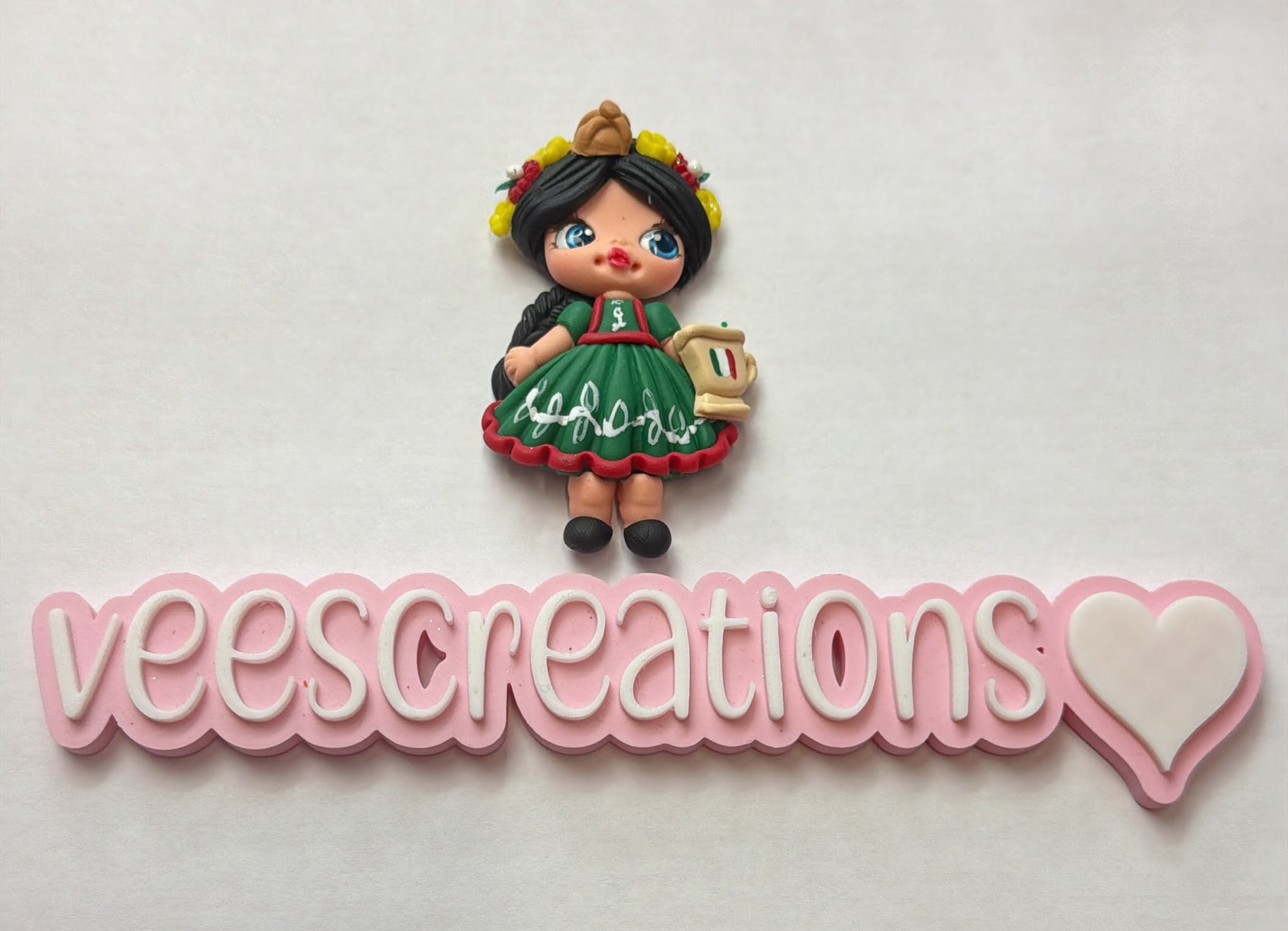 #15 Mexico Taza Clay Doll