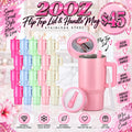 20oz Colorful Mug with Flip Top Lid & Handle