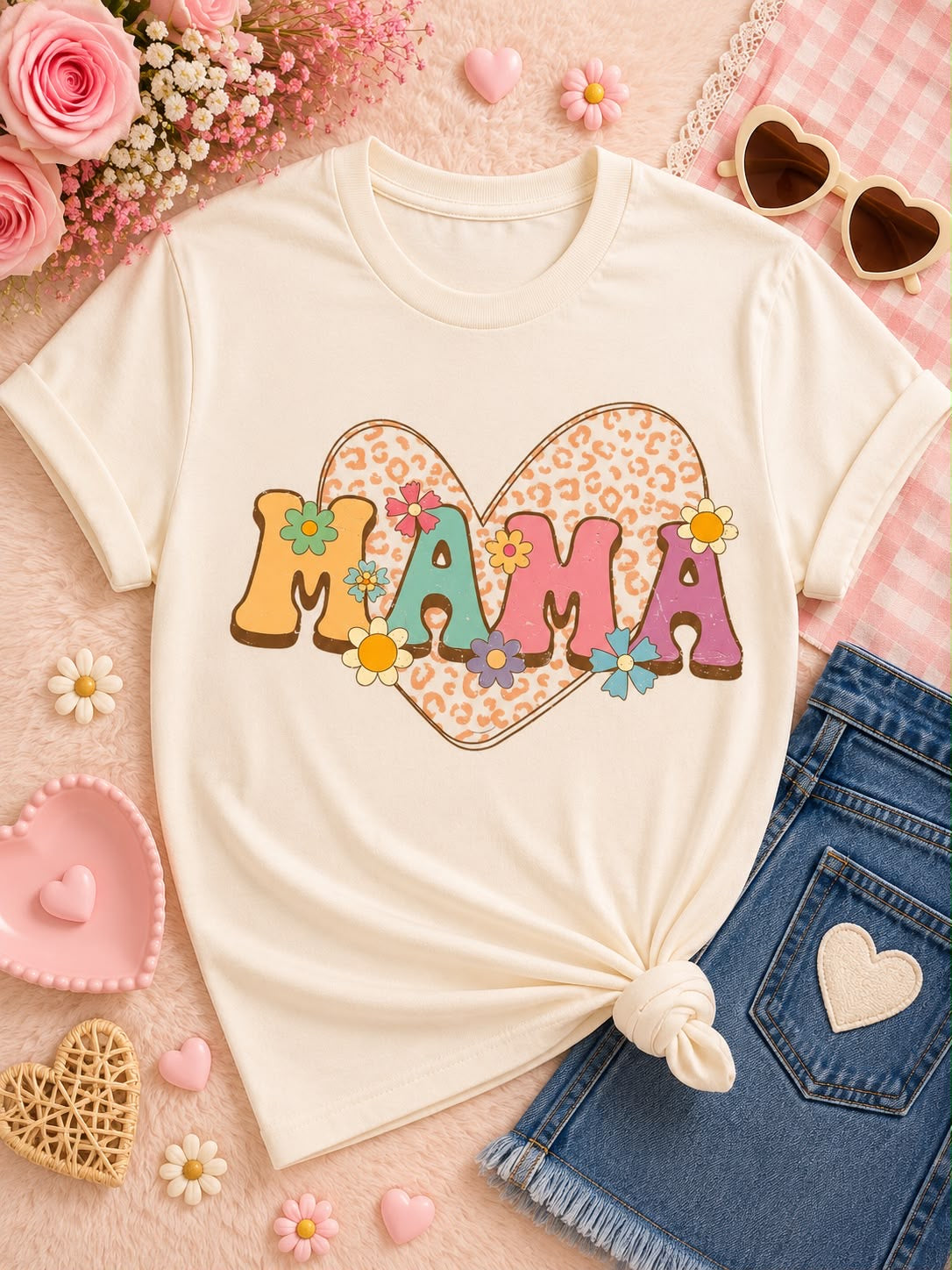 Heart Colorful Mama