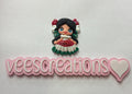 #20 Mexico Glitter Bows Clay Doll