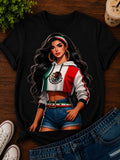 Mexico 🇲🇽 White Crop Top Sweater Girl