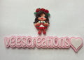 #21 Mexico Red Roses Girl Clay Doll
