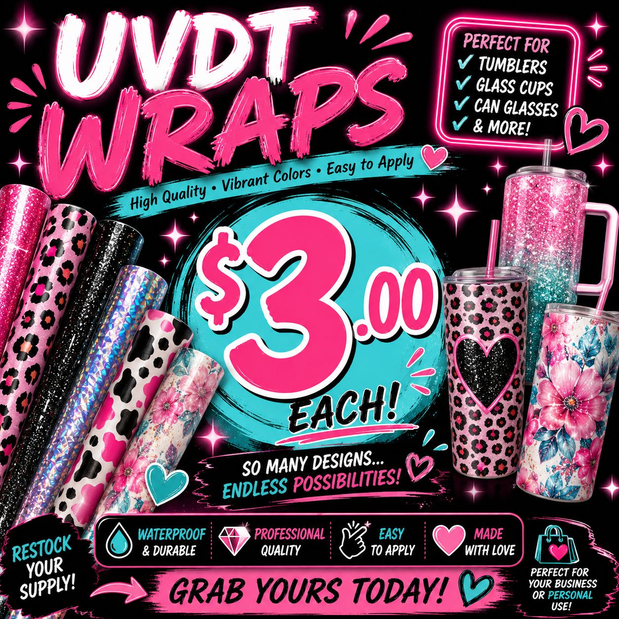 $3 Dollar Wrap Special Only