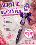 Acrylic Flat Back Beaded Pen