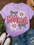 Mama Checkered Bow