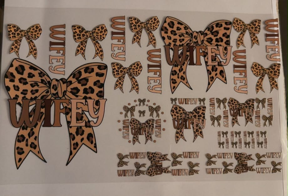 Cheetah Brown Wife Bows