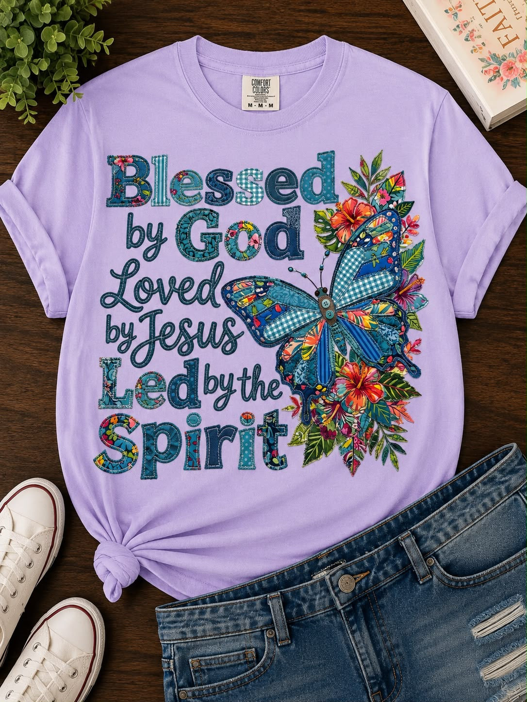 Blue Blessed By God, Loved by Jesus & Led by the Spirit