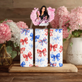 4th Of July Bows Tumbler