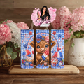 4th Of July Popsicle Cow Tumbler