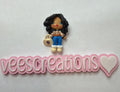 #6 Brand Black Hair Girl Clay Doll