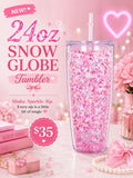 New 24oz Snow Globe Cup