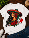 Mexico 🇲🇽 Hat & Flag Girl