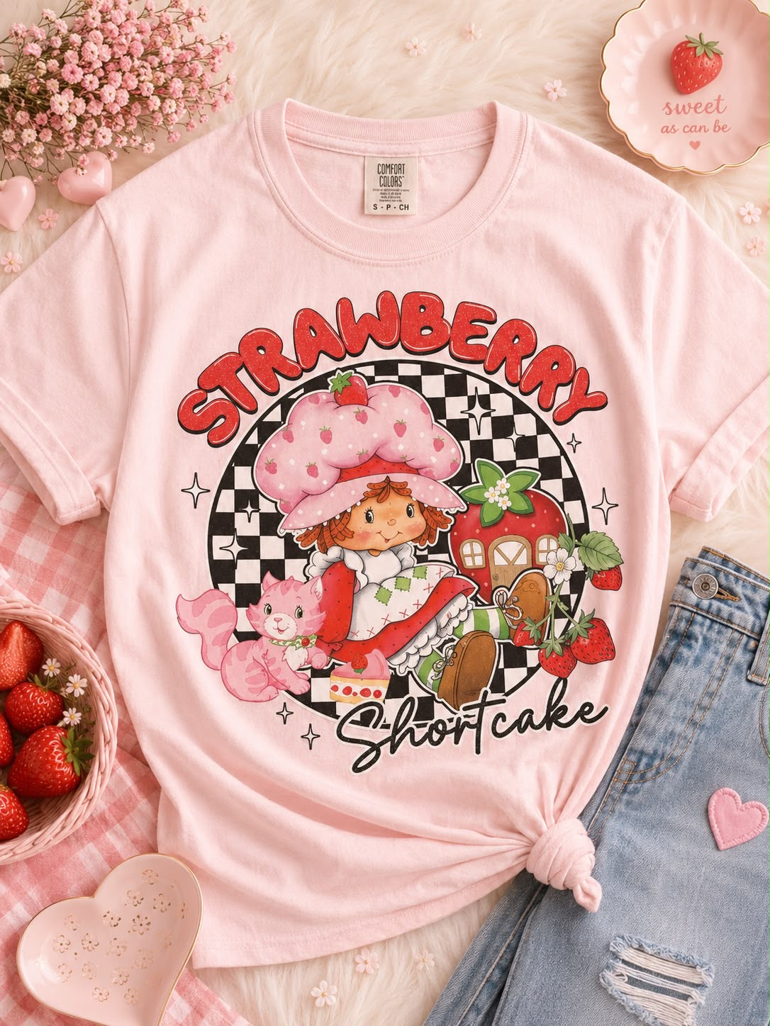 Strawberry Checker Girl