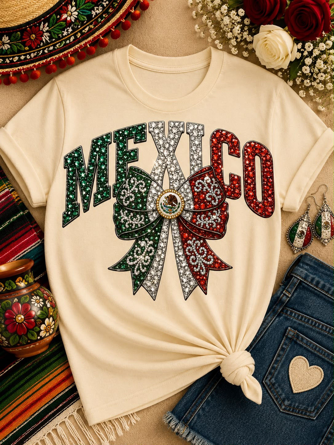 Bling Mexico Ribbon