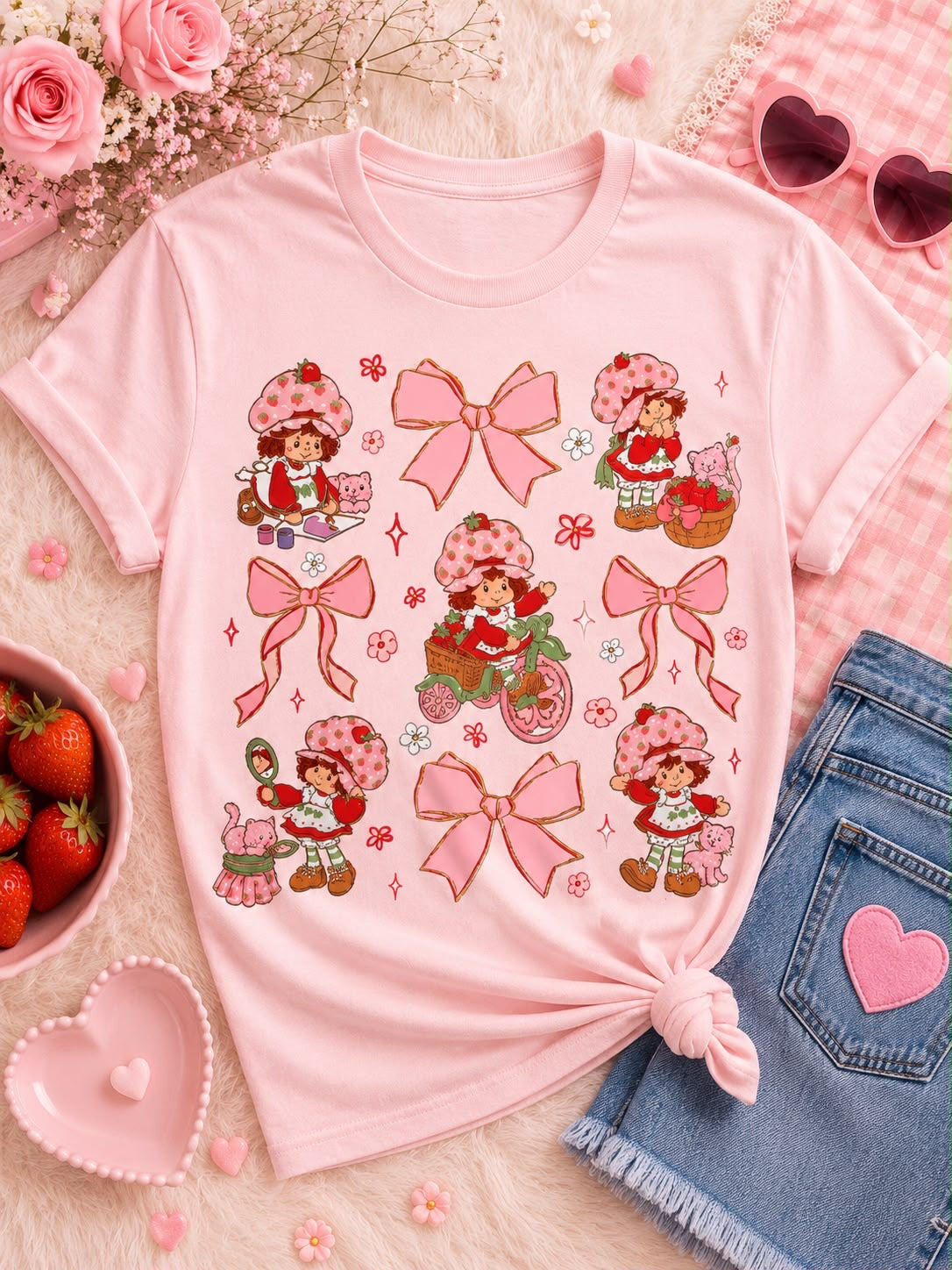 Strawberry Girl & Bows