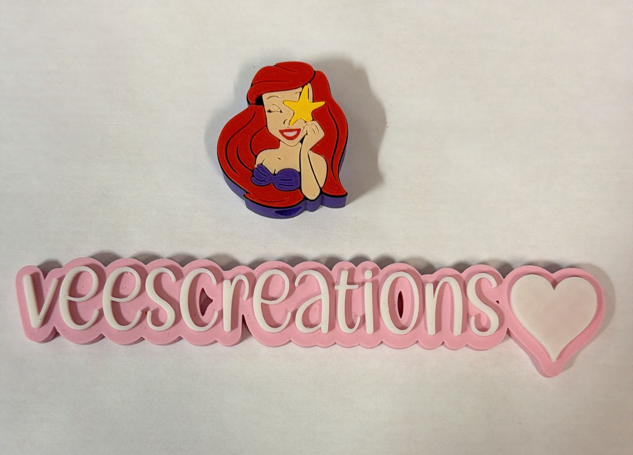 #2 Ariel Mermaid 3D Straw Topper