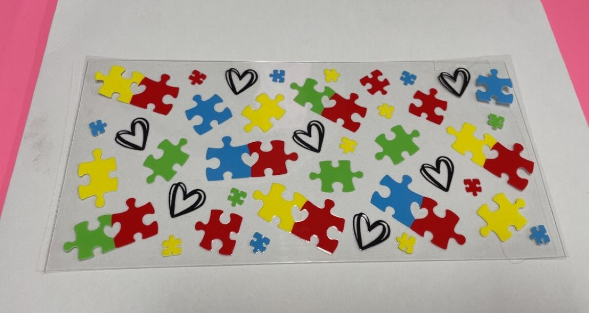 Autism Puzzle Pieces & Hearts