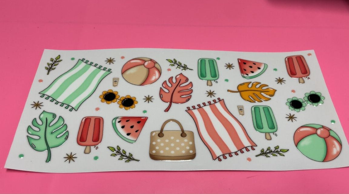 Beach Towel Bag Decal