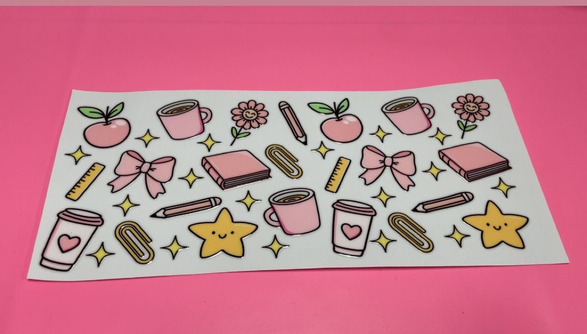 Apples Books Pencil Decal