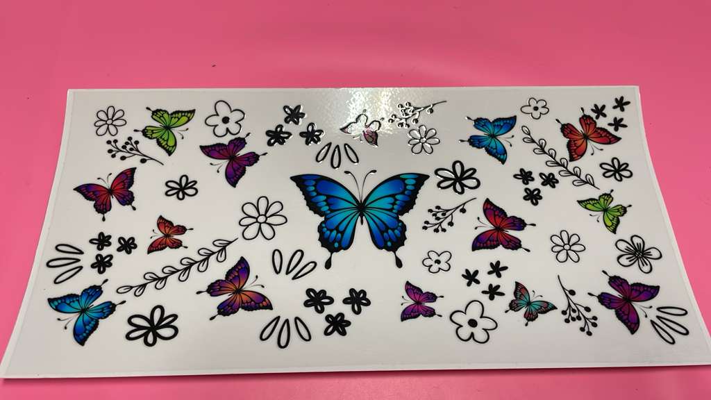 Colorful Butterflies & Flowers