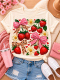 Pink Bows & Strawberries