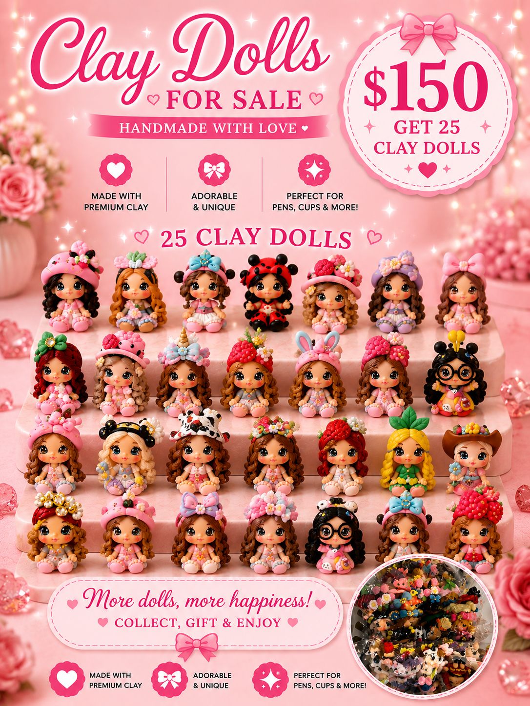 $150 Clay Doll Bundle
