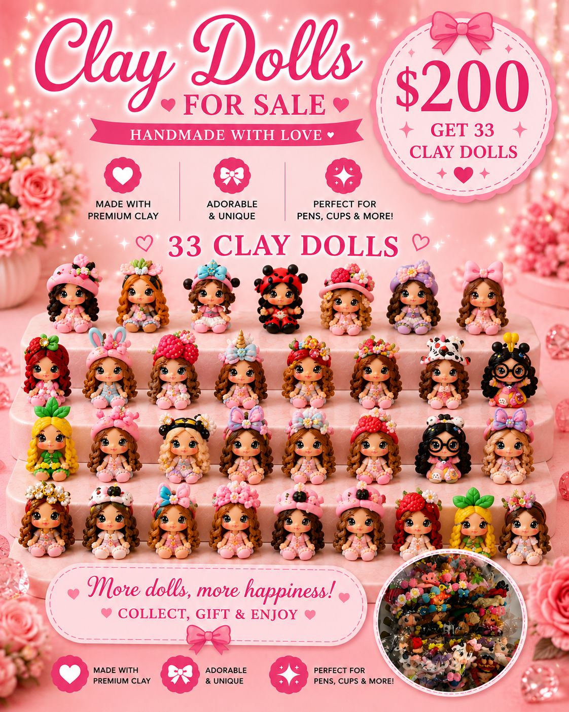 $200 Clay Doll Bundle