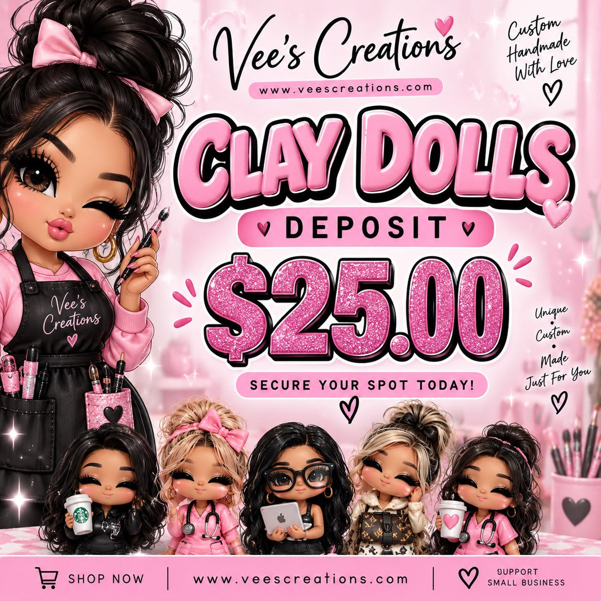 $25 Clay Doll Claim Deposit