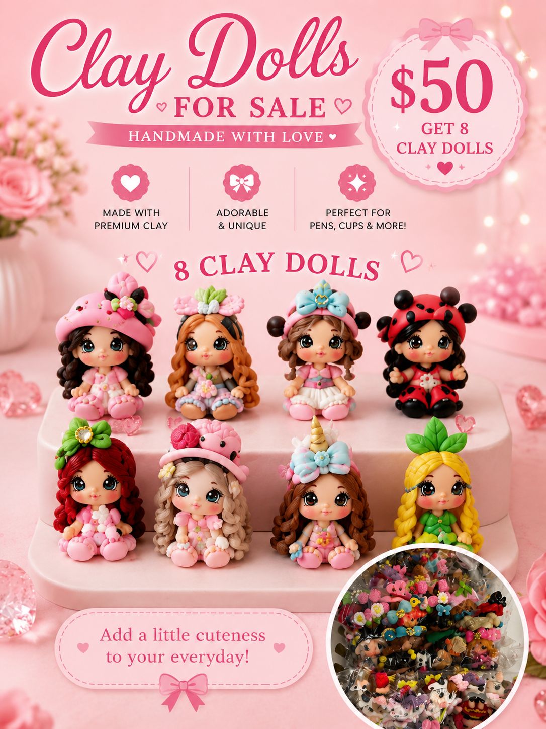 $50 Clay Doll Bundle