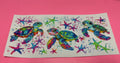 Colorful Sea Turtle Stars Decal