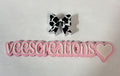 #41 Cow Black & White 3D Straw Topper