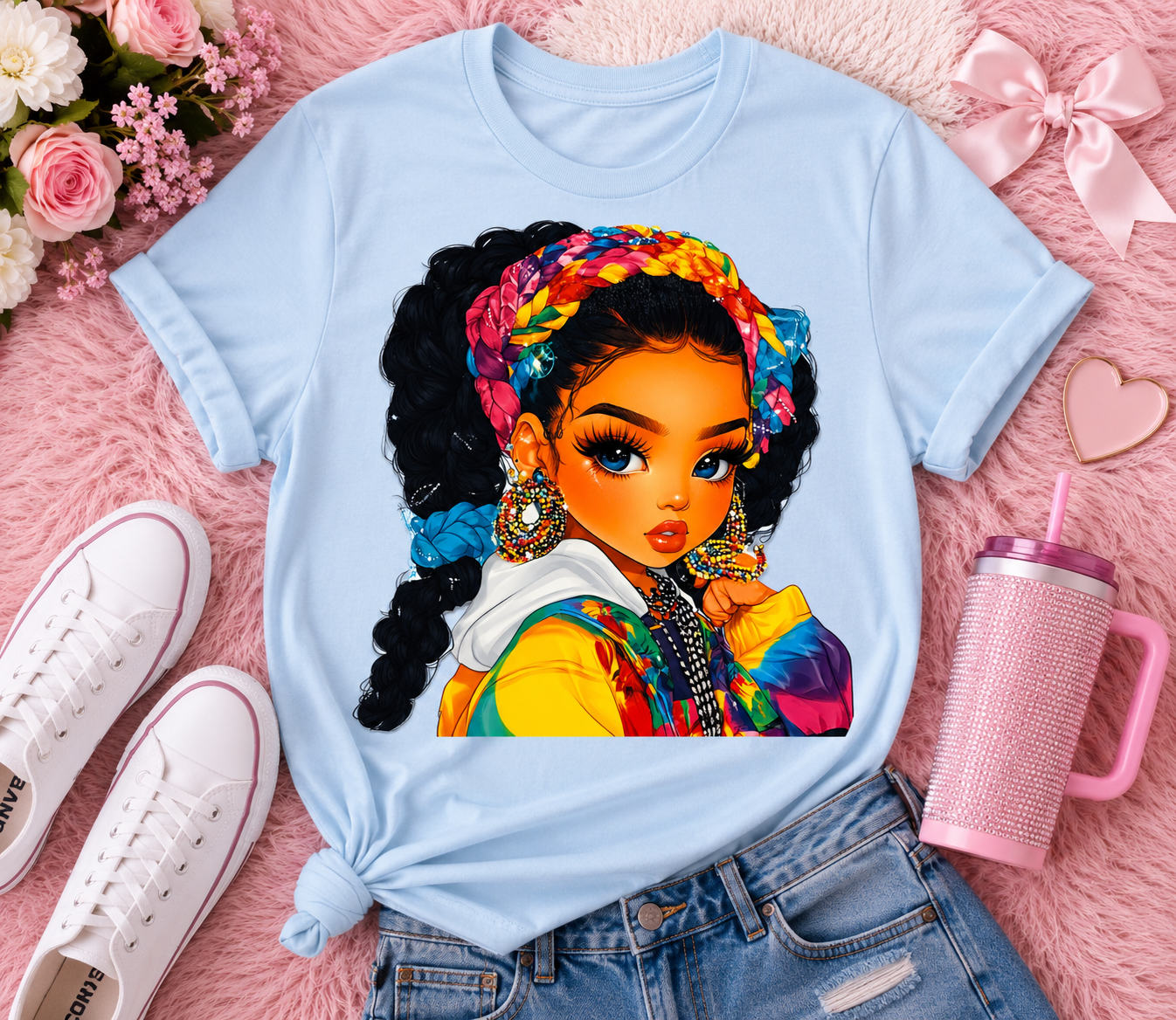 Braid Hair Colorful Headband Girl