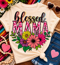 Blessed Colorful Flowers Mama