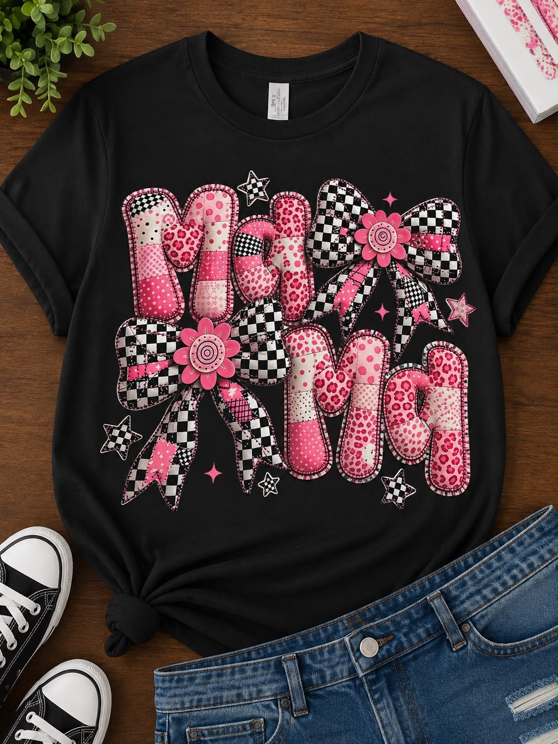 Pink Mama Checkered