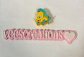 #6 Flounder Fish 3D Straw Topper