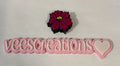 #55 Red Flower 3D Straw Topper
