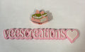 #42 Girly Books 3D Straw Topper