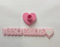 #8 Baby Pink Heart 3D Pen Stand