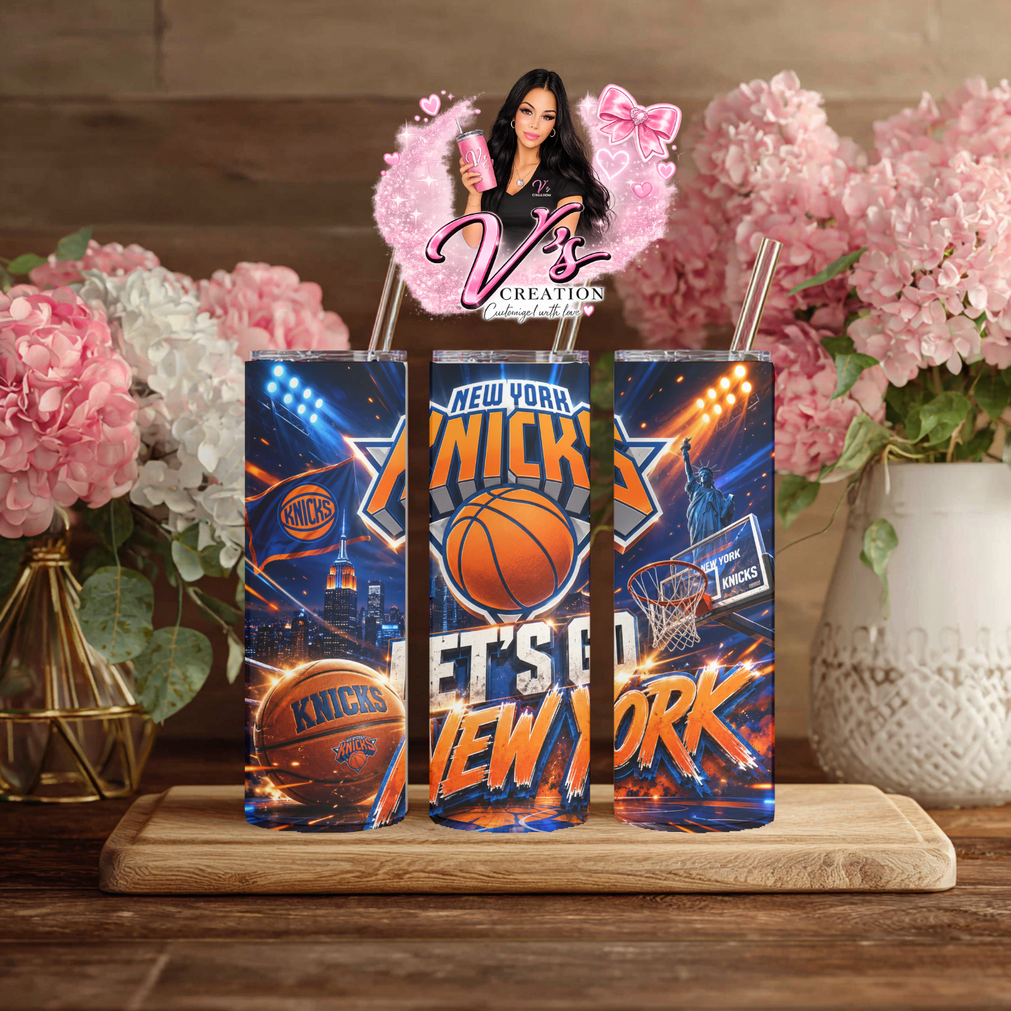 Let's Go New York Knicks Tumbler