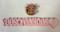 #49 Light Brown Cow Pink Bow 3D Straw Topper