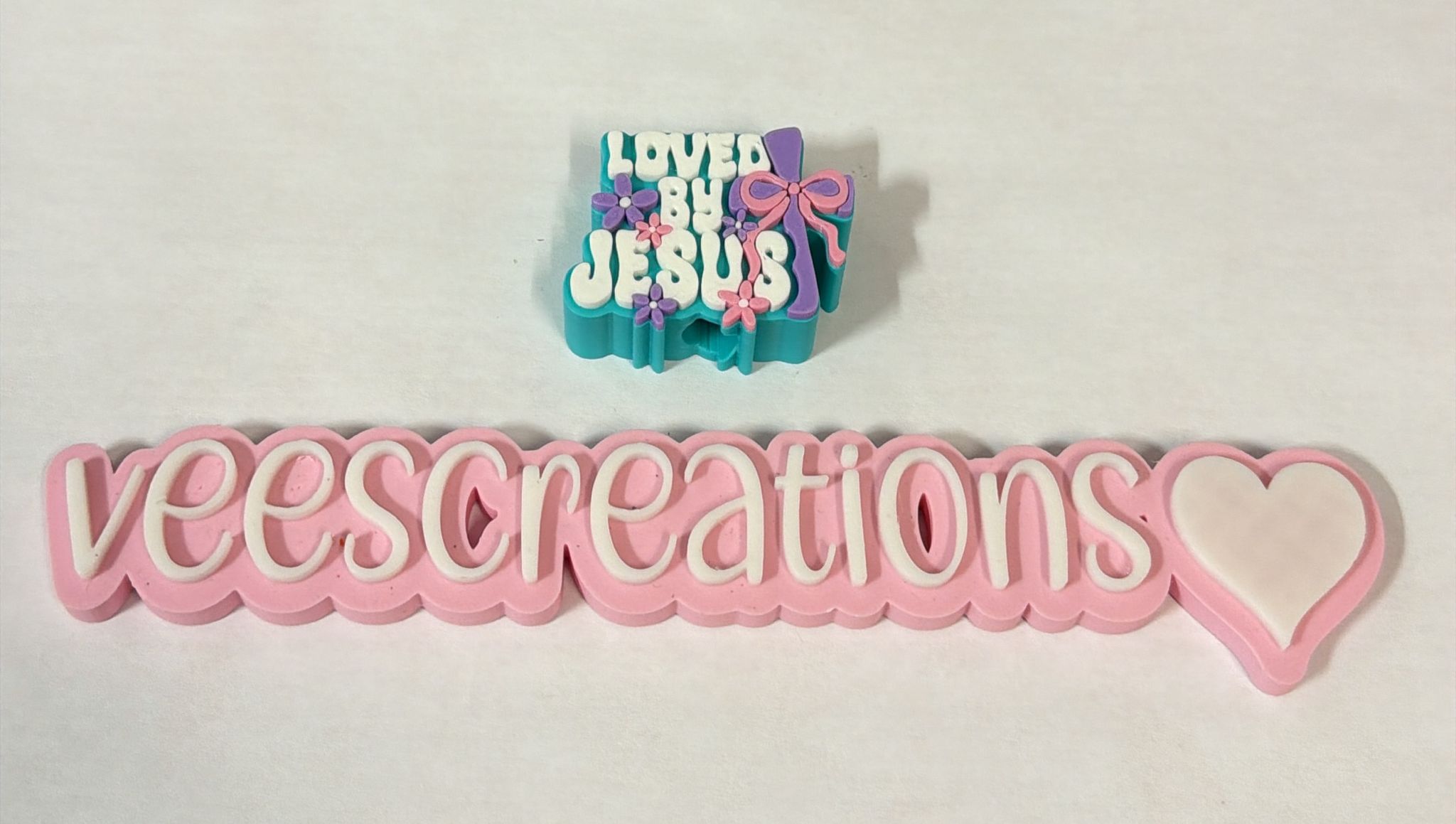 #8 Loved By Jesus 3D Straw Topper