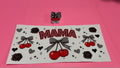 Cherry Mama & Matching Straw Topper
