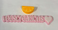 #58 Orange Slice 3D Straw Topper