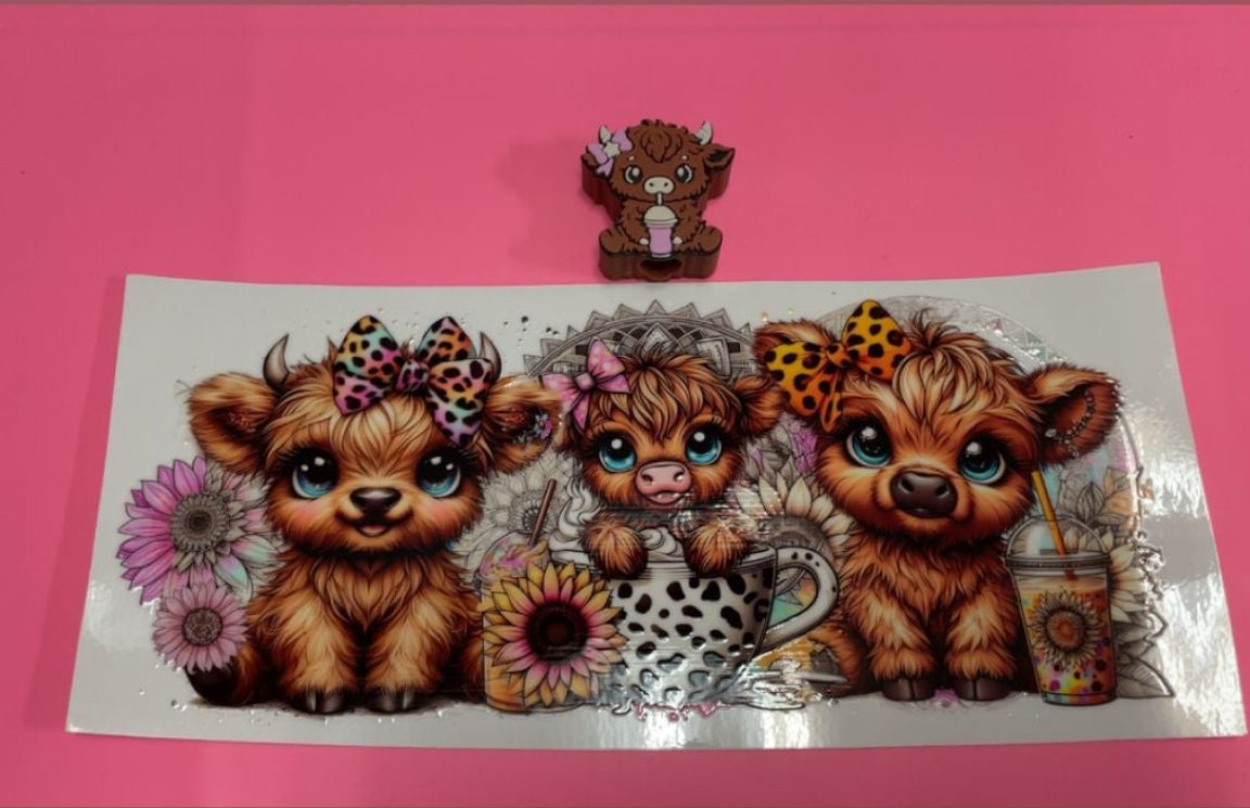 Brown Baby Cow Coffee & Topper