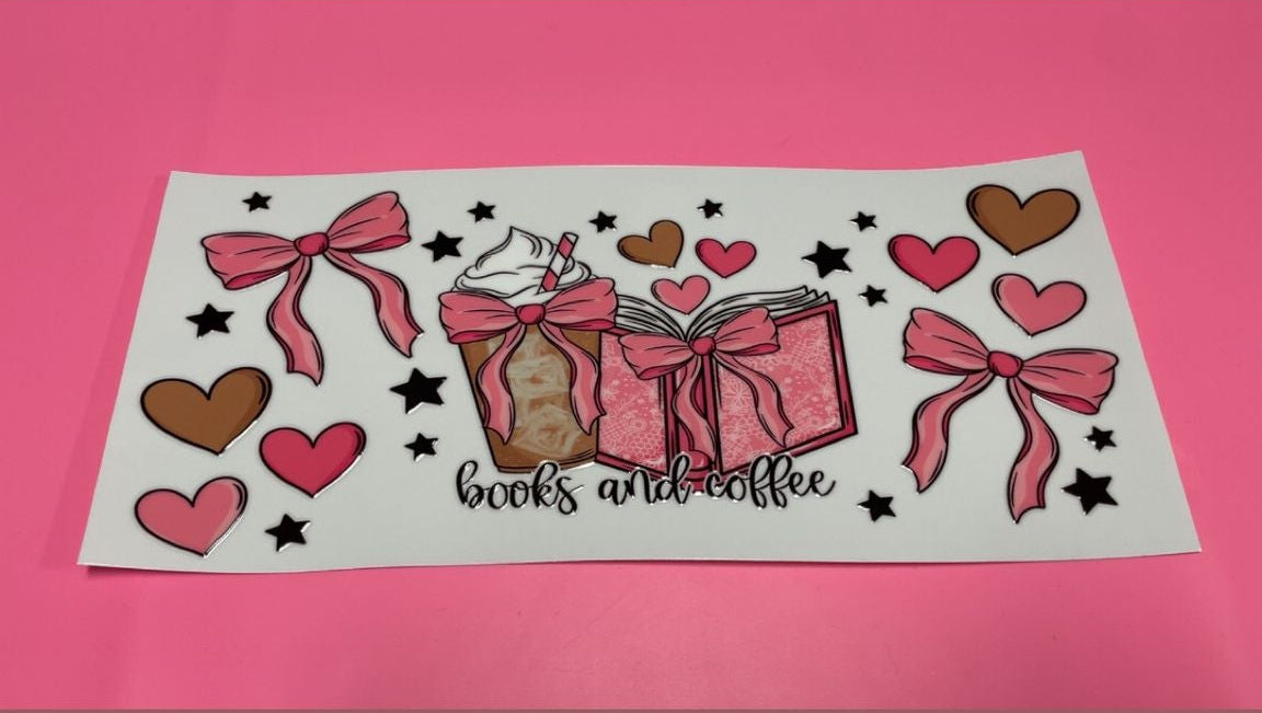 Books & Coffee Decal