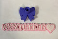 #4 Purple 3d Straw Topper