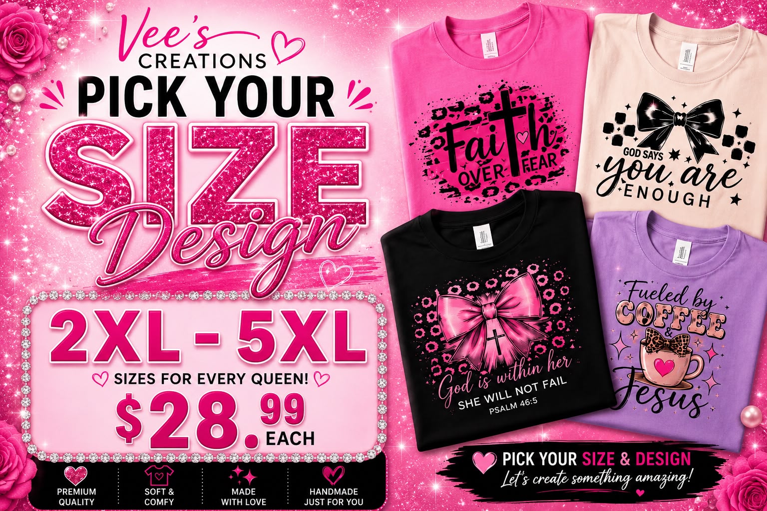 Shirt Size 2XL - 5XL